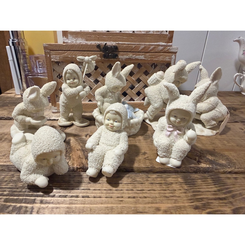 Lot of 7 Department 56 Snowbabies Figurines Collection
